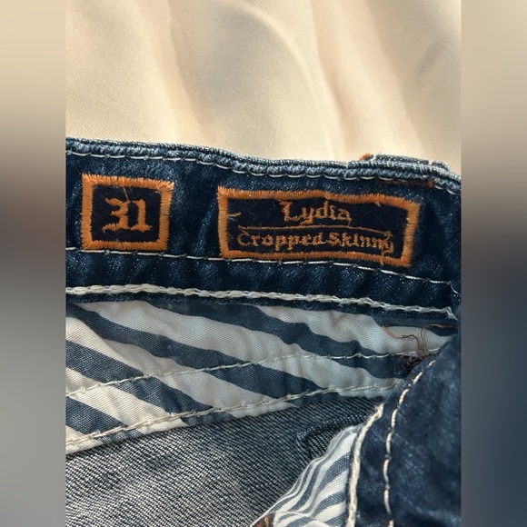 Rock Revival Lydia Cropped Skinny Jeans - Size 31 - Picture 5 of 13